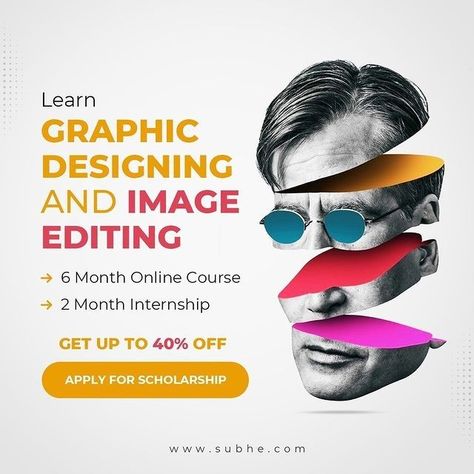 Graphic Design is one of the fastest-growing and high-paying career options in the world today. If you're searching for the best graphic design course India then subhe eLearning is a great platform. Learn 2D/3D Animation, VFX & raphic design in hindi from Best Industry Experts. Subhe offers a seamless experience for creating Graphics, Advertising, Photography, Image Editing for Newspapers, and much more. Become A Graphic Designer today! Apply Now Learn Photoshop Graphic Design, Graphic Design Course Ads, Graphic Design Examples, Typography Composition, Online Graphic Design Course, 2d Graphic Design, Graphic Designing Course, Ui Ux Design Course, Graphic Design Courses