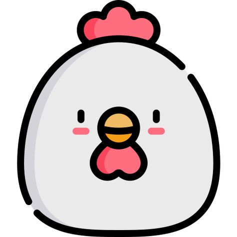 Chicken Icon, Chicken Drawing, Chicken Logo, Fine Motor Activities For Kids, Cartoon Chicken, Doodle Inspiration, Pig Party, Cute Chickens, Cute Kawaii Drawings