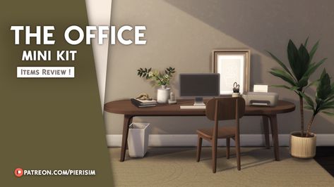 THE OFFICE - mini kit | Pierisim on Patreon Sims 4 Bedroom, The Sims 4 Packs, Sims 4 Mm Cc, Sims 4 House Design, Sims Building, Casas The Sims 4, Sims 4 Mm, Sims Four, Sims 4 Update