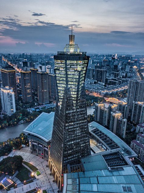 China Skyscrapers, China Building, China Business, Moving To China, Site Office, China Architecture, Hangzhou China, China City, Amazing Buildings