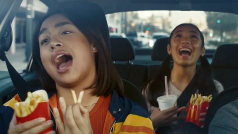 The Songs In McDonald's Super Bowl 2021 Ad Include Current Hits & Iconic Throwbacks Company Musical, The Proclaimers, Singing In The Car, Super Bowl Commercials, Elite Daily, Drive Thru, Hottest 100, Mental Health Support, Celine Dion