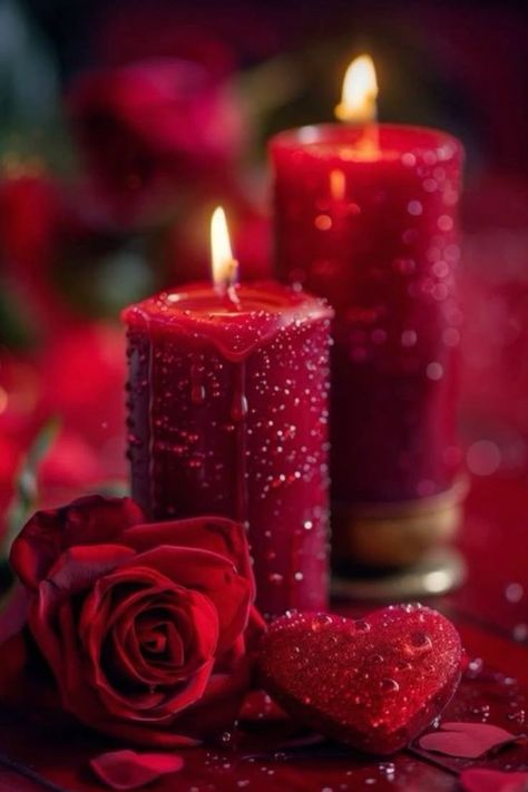 Set The Mood For Romance, Candle Light Photography, Love Rose Flower, Red Roses Wallpaper, Red Candle, Pretty Wallpapers Tumblr, मोबाइल वॉलपेपर, Art Gallery Wallpaper, Red Candles