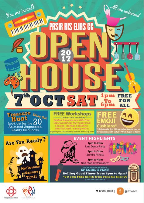 Open House 2017 School Open House Flyer, Open House Poster Design, Workshop Design Poster, Event Poster Design Ideas Creative, Workshop Poster Design, Open House Flyer, Instagram Design Creative, Poster Design Layout, Page Layout Design