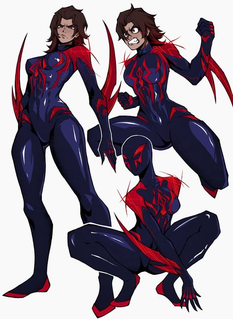 Spiderman Art Sketch, Marvel Characters Art, Spiderman Artwork, Super Hero Outfits, Spider Girl, Marvel Spiderman Art, Spider Woman, Character Design Animation, Spiderman Art