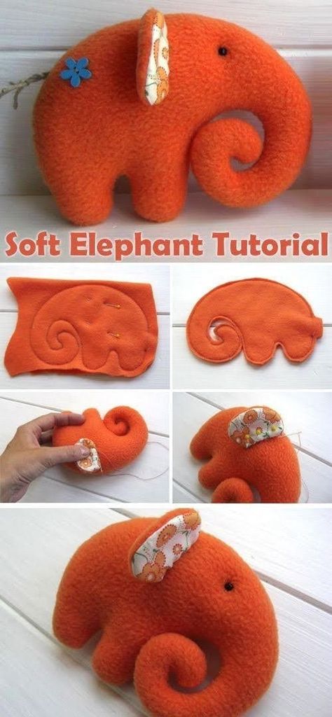 Elephant Stuffed Animal, Animal Elephant, Cute Sewing Projects, Elephant Toy, Diy Bebe, Animal Sewing Patterns, Sewing Stuffed Animals, Fabric Toys, Bohol