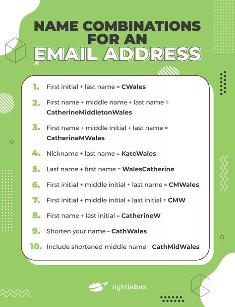 40 Ideas for Creating a Professional Email Address [2023 Update] Email Names Ideas Unique, Email Name Ideas, Aesthetic Email, Business Email Address, Professional Email, Work Email, Email Subject Lines, Business Emails, Name Ideas