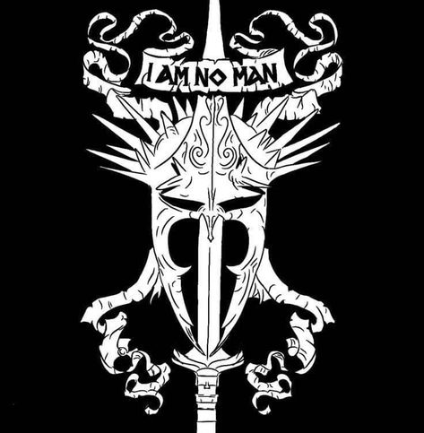 I Am No Man Tattoo Eowyn, I Am No Man Eowyn, I Am No Man Lotr, I Am No Man Tattoo, Lotr Symbols, Eowyn Tattoo, Lord Of The Rings Tattoo Ideas, Lotr Tattoo Ideas, Lord Of The Rings Svg