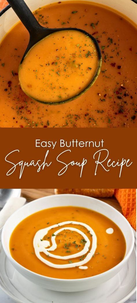 Easy Butternut Squash Soup Recipe