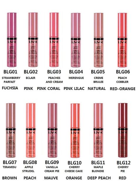 NYX Butter Gloss Nyx Butter Gloss Salty Coco, Strawberry Cheesecake Nyx Butter Gloss, Nyx Butter Gloss Bit Of Honey, Nyc Butter Gloss, Nyx Butter Gloss Tiramisu, Creme Pie, Nyx Butter, Nyx Butter Gloss, Butter Gloss