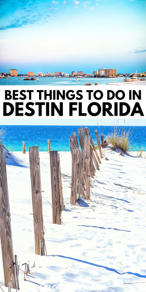 Wondering what there is to do in Destin Florida? Here are some things not to miss while traveling to Destin inclusing the beautiful Florida beaches. What To Do In Destin Florida, Things To Do In Destin Florida, Destin Florida Things To Do In, Florida Vacation Destinations, What To Do In Florida, Family Tropical Vacation, Sandestin Florida, Miramar Beach Florida, Best Beach In Florida