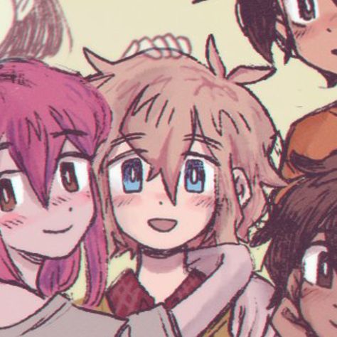 art credit :: @yuiluqqq on twitter ☀️🌱 feel free to use !! <3 Five Person Matching Pfps, 5 Ppl Matching Pfp, Matching Pfp For 5 People, Pfp Friends, Yume Nikki, Matching Pfp's, Icon 5, Match 3, Everything Is Awesome