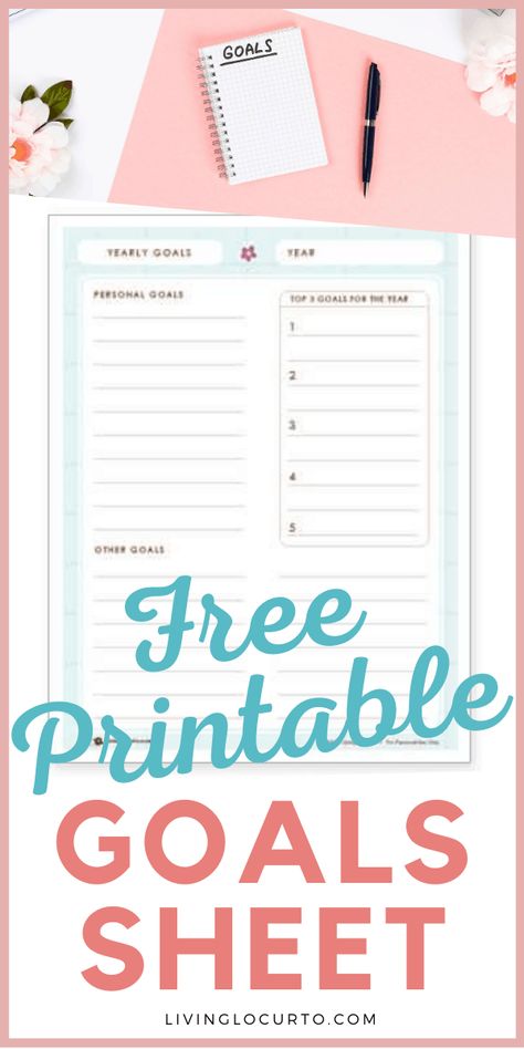 Write Down Goals, Meal Plan Shopping List, Resolutions Ideas, Free Goal Printables, Free Holiday Printables, Goal Sheet, Holiday Gift Tags Printable, Back To School Printables, Kitchen Printables