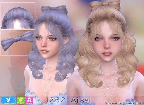 Sims 4 Hairstyles, 4 Hairstyles, Puffy Hair, Alpha Cc, Cc Folder, Cc Hair, Oc Challenge, Pelo Sims, Sims 4 Cc Makeup