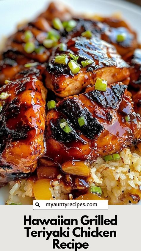 This Sweet Hawaiian Teriyaki Chicken is grilled to perfection with a sticky, flavorful glaze. Great for family dinners or barbecues, it’s an easy recipe that transports you to the islands with each bite. Serve with rice or grilled veggies for a complete meal. Hawaiian Teriyaki Chicken, Hawaiian Grilled Chicken, Hawaiian Cuisine, Teriyaki Chicken Recipe, Hawaiian Bbq, Vegetable Skewers, Chicken Teriyaki Recipe, Chicken Teriyaki, Hawaiian Chicken