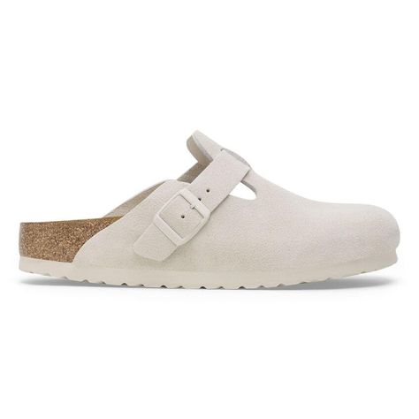 PRICES MAY VARY. Boston Soft Footbed Sandals White Birkenstock, Boston Soft Footbed, Birkenstock Men, Birkenstock Women, Waterproof Sneakers, Boston Clog, Birkenstock Boston, Buckled Heels, Shoe Insoles