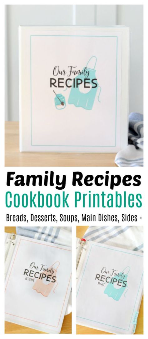 Organize your favorite family recipes with our cookbook printables! Store in a binder with page protectors for safe keeping and easy access! Recipe Cover Page, Cookbook Printables, Binder Templates Free, Recipe Binder Printables Free, Make Calendar, Recipe Binder Cover, Cookbook Cover Design, Diy Recipe Binder, Family Dessert Recipes