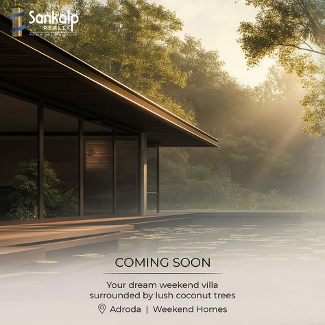 Coconuts, calm, and a side of serenity. Your weekend villa awaits. Adroda, coming soon! #comingsoon #weekendvibes #weekendgetway #adroda #SankalpGroupLuxury #SankalpOrganisers #SankalpRealty #luxuriousweekendgetaway #amenities #LuxuryLiving #Gujarat #India #socialministryahmedabad Weekend Vibes, Ahmedabad, Weekend Getaways, Luxury Living, Coming Soon, Villa, Social Media, India, Quick Saves