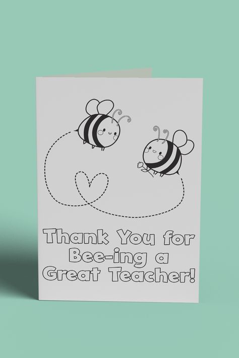 Teacher Appreciation Drawing Ideas, Drawings To Give To Your Teacher, Printable Thank You Cards For Teachers, Greetings Card For Teachers, Free Printable Teacher Appreciation Card, Teachers Day Card Printables, Diy Teacher Card, Card Design For Teacher, Thank You Card For Teacher From Student