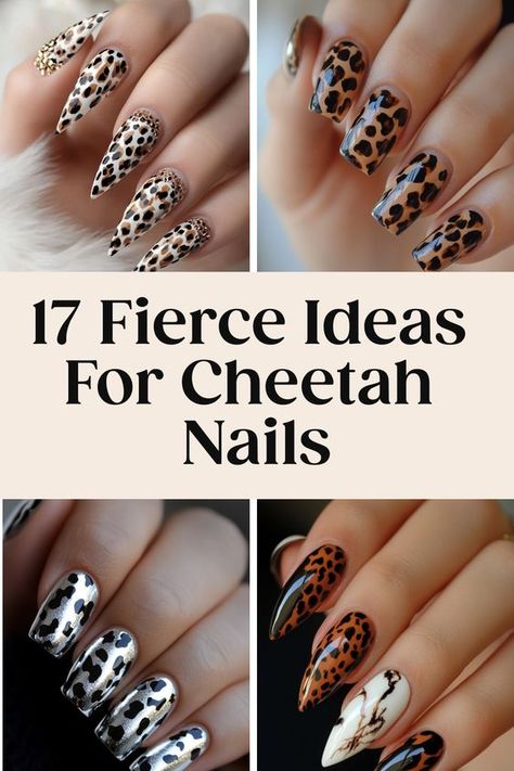 Looking to spice up your nail game? Check out these fierce cheetah nail designs that will take your mani to the next level! Whether you're into bold patterns or subtle accents, cheetah nails are always a fun choice. Embrace your wild side with a trendy cheetah print mani and make a statement wherever you go. From classic black and gold designs to colorful twists on this timeless pattern, there's a cheetah nail look for everyone. Diy Animal Print Nails, Simple Cheetah Nails, Colorful Twists, Animal Print Nail Designs, Cheetah Fall Nails, Gucci Nails, Cheetah Print Nails, Cheetah Nail Designs, Cheetah Nails