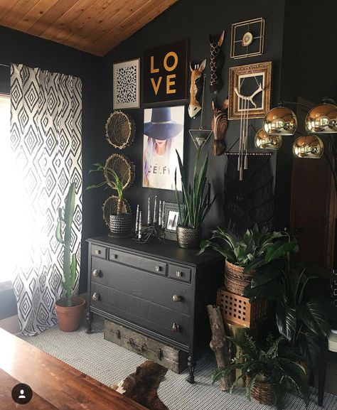 Lightbulb Moment, Dark Living Rooms, Abigail Ahern, Dark Home Decor, Dark Home, Bohol, Dark Interiors, Maximalism, Gothic Home Decor