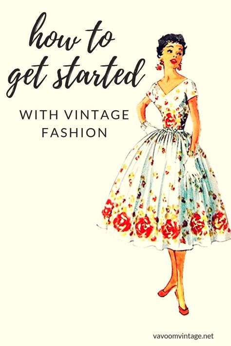 learn how to get started with wearing vintage fashion and build your vintage wardrobe Retro Hairstyles Tutorial, Vintage Fashion 1950s, Vintage Lifestyle, Fur Coat Vintage, Vintage Dress Patterns, Same Love, Vintage Wardrobe, Retro Hairstyles, Fashion Sewing Pattern