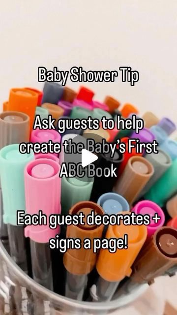 Blushstone Events on Instagram: "Baby Shower Tip! 

This is such a special keepsake item! 

*we offer a printable book on our website! link in bio* 

#babyshower #baby #celebrate #love #momtobe #party #reels #reels #tips #tipsandtricks #partyideas #eventspace #sunday #love" Shower Tips, Abc Book, Printable Books, Instagram Baby, Celebrate Love, Website Link, Event Space, Honey Bee, Mom Life