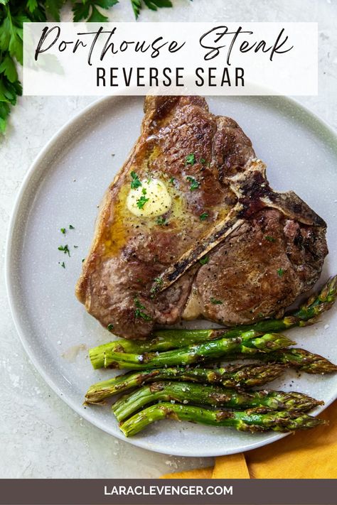 Porter House Steak, Cheesy Mashed Cauliflower, Steak Temperature, Porter House, Leftover Steak, Porterhouse Steak, Parmesan Asparagus, Easy Steak Recipes, Griddle Recipes