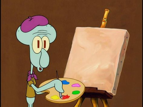 Squid Spongebob, Squidward Dancing, Squid Ward, Squidward Art, Squidward Painting, Spongebob Tattoo, Spongebob Squidward, Spongebob Pics, Squidward Tentacles