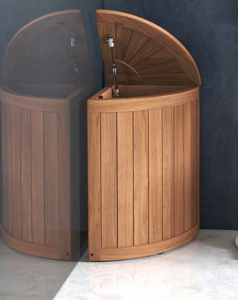 Wicker laundry hamper