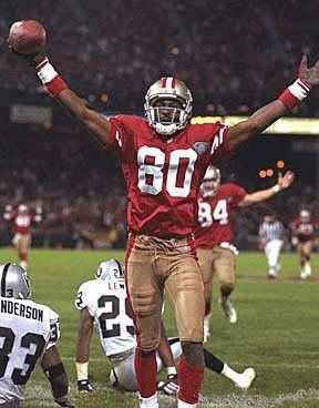 Famous Jerry touch down pose American Football Quotes, 49ers Players, Nfl Football 49ers, Football 49ers, Forty Niners, Jerry Rice, San Francisco 49ers Football, Nfl 49ers, 49ers Football