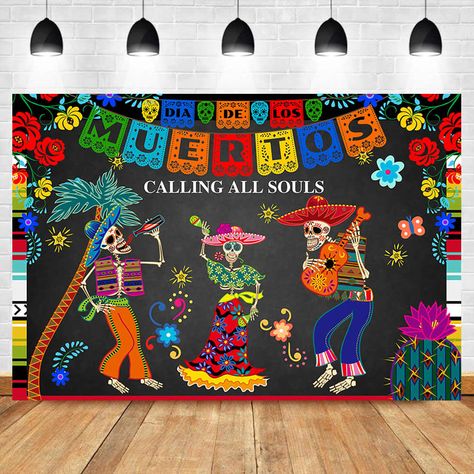 Skull Photography, Day Of The Dead Celebration, Dia De Los Muertos Decorations Ideas, Skull Day Of The Dead, Vinyl Photography, Mexican Sugar Skull, Party Crafts, Dressup Party, Cartoon Painting