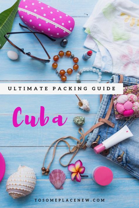 Cuba Packing List tips with what to wear in Cuba all inclusive resorts and Cuba Vacation outfit ideas | Cuba Packing list products and travel essentials for planning your vacation #cuba #packingtips #traveltips #whattowear Packing For Cuba, Cuba Packing List All Inclusive, Cuba Vacation Outfits, Cuba Packing List Travel Essentials, Cuba Outfit Ideas, Cuba All Inclusive Resorts, Cuba Packing List, Cuban Fashion, Cuba Itinerary One Week