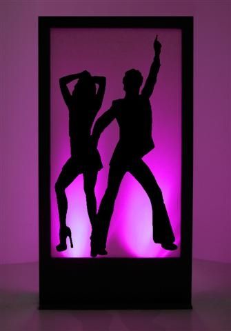 High quality Disco Dancers Silhouette Panel 2 available to hire. View Disco Dancers Silhouette Panel 2 details, dimensions and images. Dancers Silhouette, Soul Train Party, Decades Party, 70s Party Theme, 70s Theme Party, 70s Disco Party, Disco 70s, Dancer Silhouette, Dance Decorations