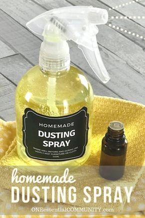 Diy Dusting Spray, Dusting Spray, Clean Baking Pans, Cleaning Painted Walls, Essential Oil Spray, Essential Oils Cleaning, Deep Cleaning Tips, Homemade Cleaning Products, Natural Cleaners