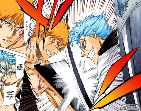 Grimmjow And Ichigo, Grimmjow X Ichigo, Ichigo Manga, Witch Characters, Mickey Mouse Club, Bleach Art, Bleach Manga, Bleach Color, Bleach Anime