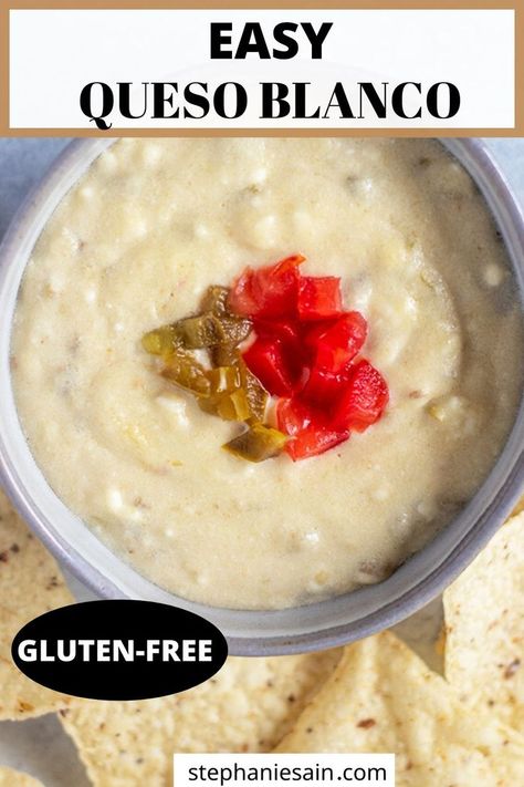 Slow Cooker Cheese Dip, Creamy Cheese Dip, Queso Blanco Recipe, Make Ahead Appetizer, Crock Pot Queso, Queso Cheese Dip, Gluten Free Dips, Queso Blanco Dip, Queso Dip Recipes