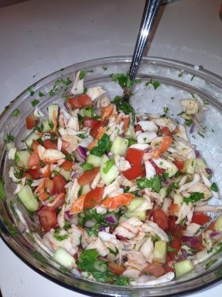 Make and share this Crab Ceviche Appetizer recipe from Food.com. Jaiba Recipe Mexican, Jaiva Recipe Mexican, Ceviche Recipe Crab, Jaiva Recipe, Crab Ceviche Recipe, Crab Ceviche, Meat Animals, Conch Salad, Sea Foods