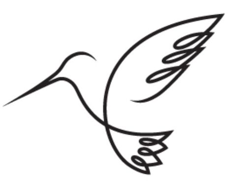 Hummingbirds symbolize love, joy, and beauty. Tattoo idea!!... adding a hummingbird to my orchid ☺ Hummingbird Drawing, Vogel Tattoo, Arrow Tattoo, Hummingbird Tattoo, Bird Tattoo, White Drawing, Humming Bird, Continuous Line, Black And White Drawing