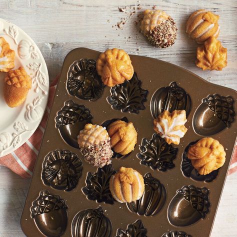 Sur La Table Recipes, Mini Cake Pans, Nordic Ware, Fall Desserts, Mini Desserts, Holiday Baking, Mini Cakes, Cake Pans, Just Desserts