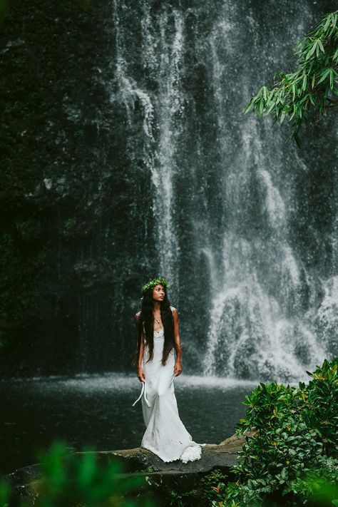 Waterfall Elopement, Hana Maui, Wedding Venues Hawaii, Hawaii Wedding Photography, Waterfall Wedding, Kauai Wedding, Hawaii Elopement, Luxury Weddings, Hawaiian Wedding