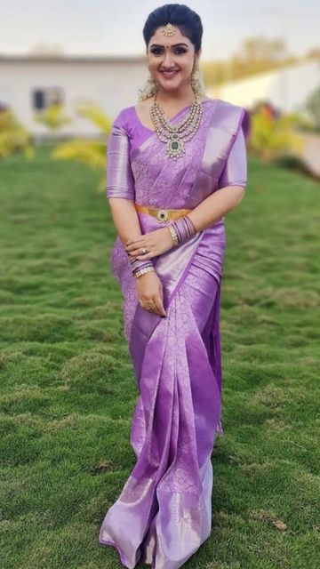 Purple Colour Pattu Sarees, Lavander Colour Silk Sarees, Dark Color Pattu Sarees, Lilac Bridal Saree, Lilac Kanjeevaram Saree, Lavender Colour Silk Saree, Purple Color Pattu Saree, Lavender Color Pattu Saree, Lavender Saree Bride