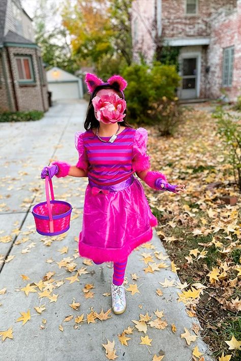 View chesire cat costume on Amazon Chesire Cat Costumes, Chesire Cat Costume, Cheshire Cat Costume, Cat Alice In Wonderland, Girls Halloween Dress, Mad Hatter Costume, Dress Up Party, Queen Of Hearts Costume, Costume For Girls