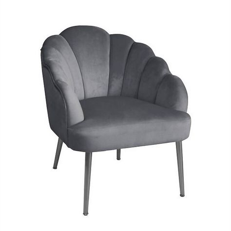 Velvet Chairs Living Room, Grey Occasional Chair, Grey Chair Bedroom, Fluffy Chair, Grey Dressing Table, Grey Velvet Chair, Velvet Bedroom, Living Room Wall Color, Luxury Room Bedroom