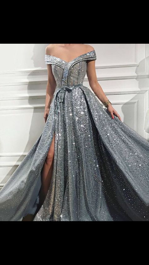 Prom Dresses Silver, Dresses Silver, Silver Gown, Sequin Prom Dress, Prom Dresses Sleeveless, 90's Fashion, Dresses 2020, Private Island, Cheap Prom Dresses