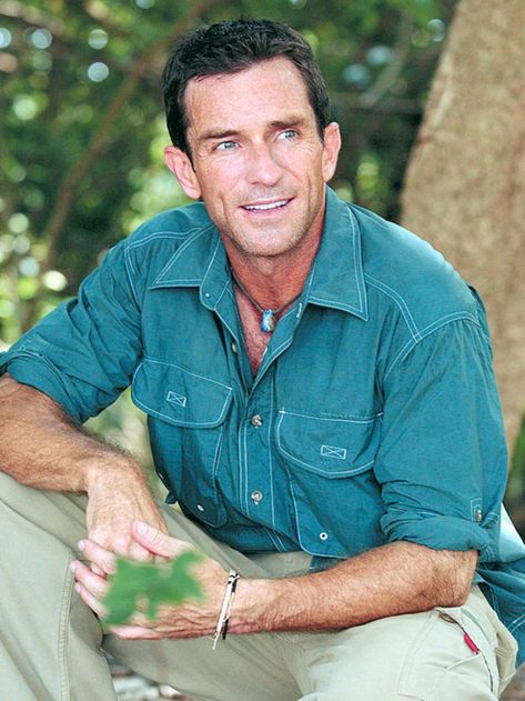 The many (or few?) safari shirts of Survivor host Jeff Probst, because why not David Vs Goliath, Survivor Show, Jeff Probst, Survivor Tv, Whiskey Neat, Character Bank, Boy Haircuts, Safari Shirt, Hubba Hubba