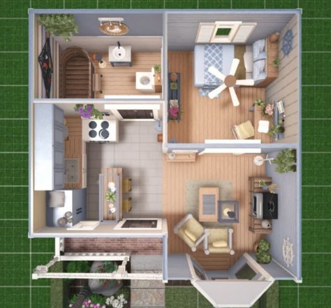 Bloc Burg House Ideas Exterior, Bloxburg House Ideas 1 Floor Cottage, Bloxburg Small Cottage, Small House In Bloxburg, Mini Bloxburg House Layout, Tiny House Bloxburg, Small House Layout Bloxburg, Bloxburg Tiny House Layout, Small Bloxburg House Layout