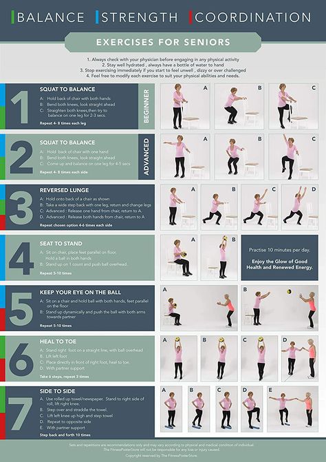 Balance Exercises Stability, Fall Prevention Exercises, Osteoporosis Exercises, Coordination Exercises, Primal Movement, Weight Bearing Exercises, Yoga For Seniors, Wall Workout, Physical Therapy Exercises