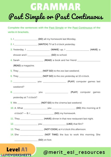 Simple Past Continuous Tense Worksheet, Present And Past Continuous Worksheets, Past Simple And Continuous Worksheets, Past Simple And Past Continuous Exercise, Past Simple Past Continuous Worksheets, Past Continuous Worksheets, Past Simple Worksheets, Past Simple And Past Continuous, Past Progressive