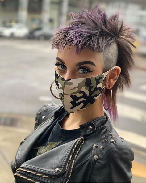 Punk Haircut, Curtain Bangs With Layers, Bangs With Layers, Layers Hairstyles, Short Punk Hair, Layered Curly Hair, Stunning Hairstyles, Mohawk Hairstyles, Punk Hair