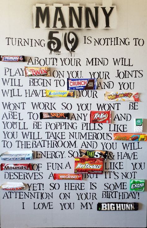 Canadian Chocolate Bars, Halloween Candy Bar, 60th Birthday Party Decorations, Candy Bar Sign, Candy Bar Birthday, Candy Signs, Birthday Signs, 60th Birthday Party, Bible Facts